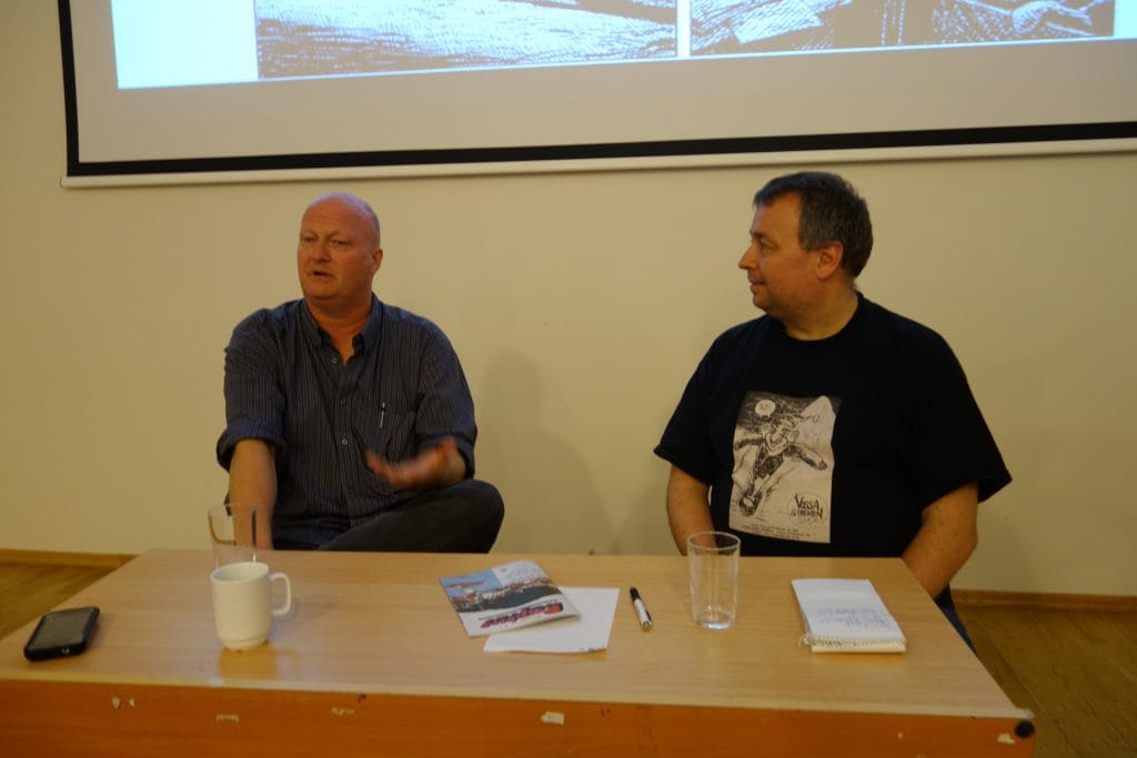 Henrik Rehr (f.v.) med Kristian Hellesund