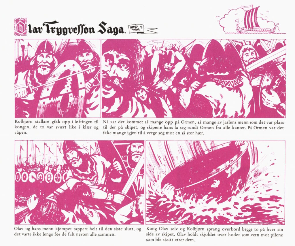 Vikingene i norsk tegneseriehistorie 6 1976 harald nygaard olav trygvesson saga