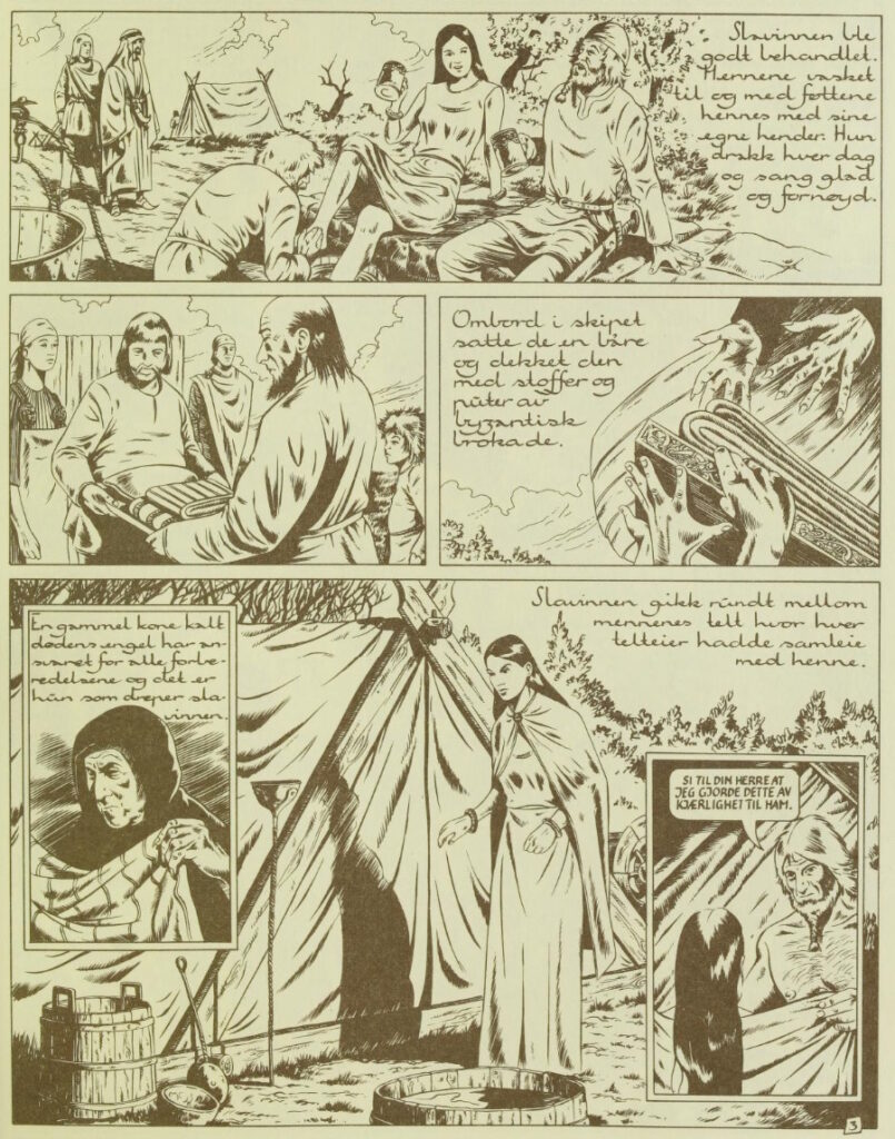 Vikingene i norsk tegneseriehistorie 11 1991 en viking blir gravlagt